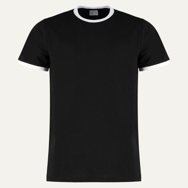 Kustom Kit Fashion Fit Ringer T-Shirt Thumbnail