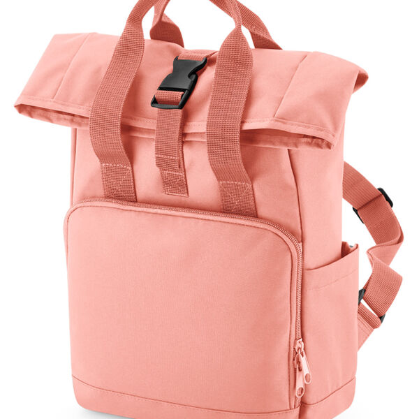 BagBase Recycled Mini Twin Handle Roll-Top Backpack Thumbnail