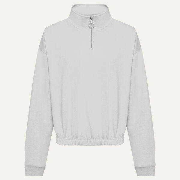 AWDis Ladies Cropped 1/4 Zip Sweatshirt Thumbnail