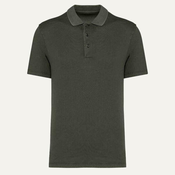 Native Spirit Washed Jersey Polo Shirt Thumbnail