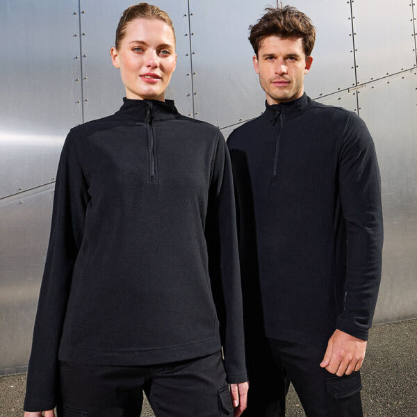 Unisex ‘Recyclight’ 1/4 zip microfleece Thumbnail