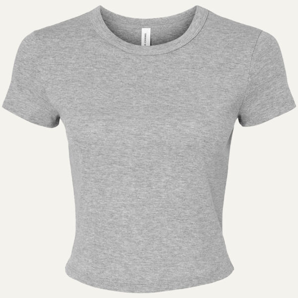 Bella Ladies Micro Rib Baby T-Shirt Thumbnail