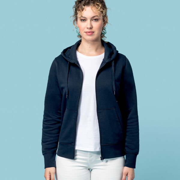 Kariban Ladies Eco Friendly Full Zip Hoodie Thumbnail