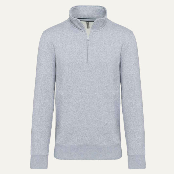 Kariban Zip Neck Sweatshirt Thumbnail