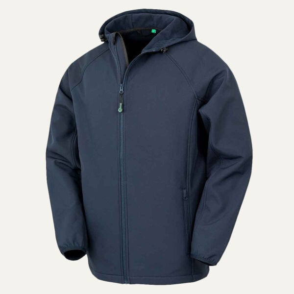 Result Genuine Recycled Three Layer Printable Hooded Soft Shell Jacket Thumbnail