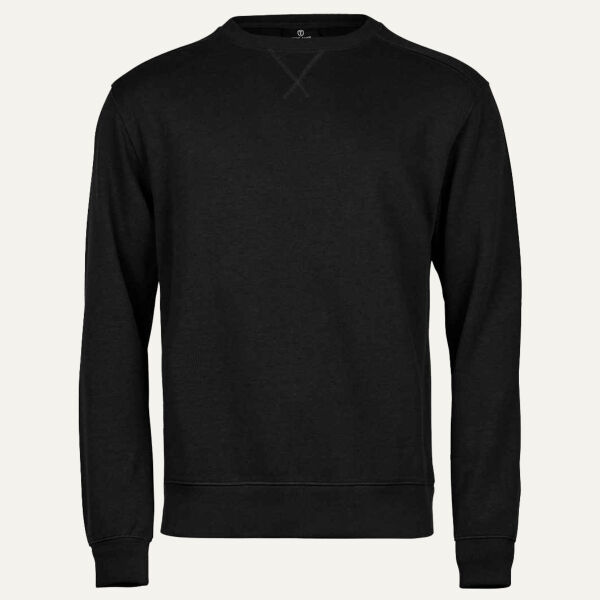 Tee Jays Ribbed Interlock Crew Neck Sweatshirt Thumbnail