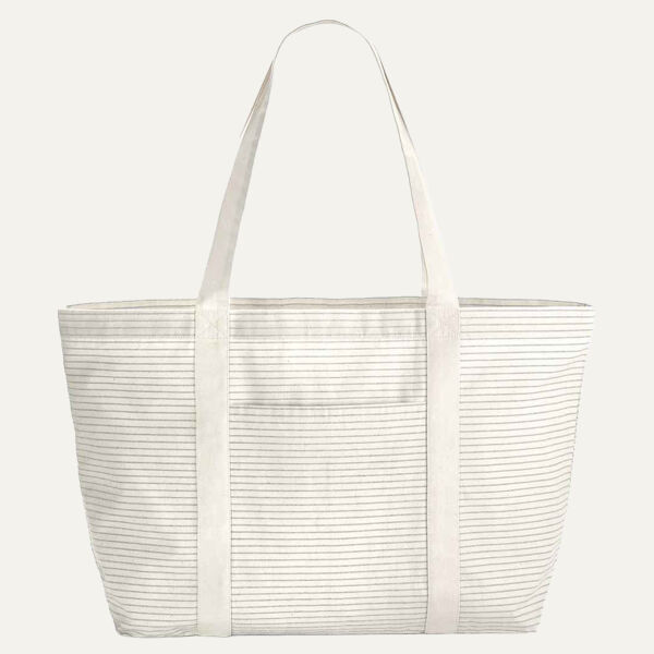 Westford Mill Striped Organic Cotton Shopper Thumbnail