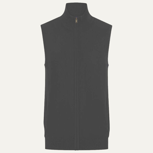 Henbury Sleeveless Zip Through Jumper Thumbnail