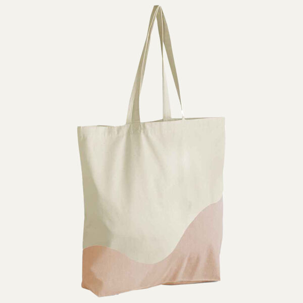 Westford Mill Organic Cotton Wave Print Maxi Tote Bag Thumbnail