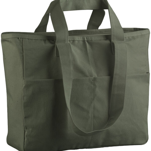 Westford Mill Double Handle Cargo Pocket Tote Bag Thumbnail