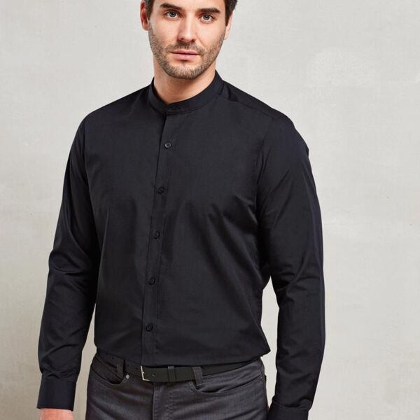 BANDED COLLAR GRANDAD SHIRT Thumbnail
