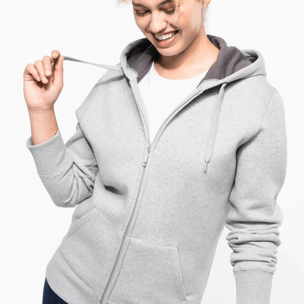 HEAVY FULL ZIP CONTRAST HOODY Thumbnail