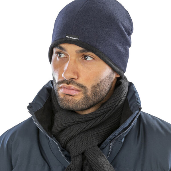 Reversible microfleece bob hat Thumbnail