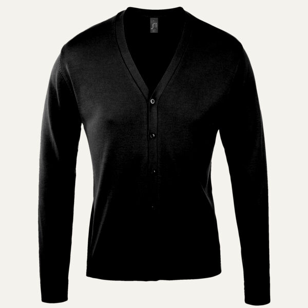 SOL'S Golden Cotton Acrylic V Neck Cardigan Thumbnail