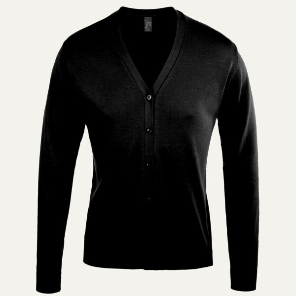 SOL'S Ladies Golden Cotton Acrylic V Neck Cardigan Thumbnail