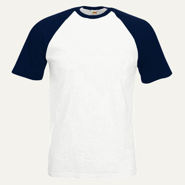 Fruit of the Loom Contrast Baseball T-Shirt Thumbnail