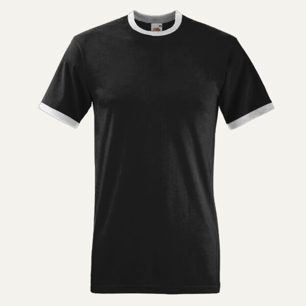 Fruit of the Loom Contrast Ringer T-Shirt Thumbnail