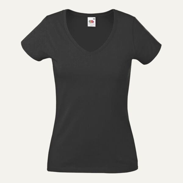 Fruit of the Loom Lady Fit Value V Neck T-Shirt Thumbnail