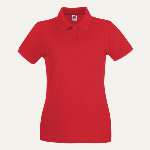 Fruit of the Loom Lady-Fit Premium Cotton Piqué Polo Shirt Thumbnail