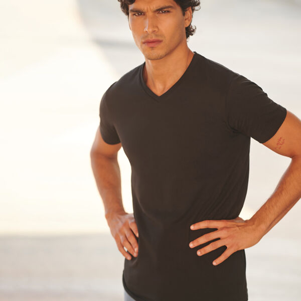 SF Clothing Feel Good Stretch V Neck T-Shirt Thumbnail