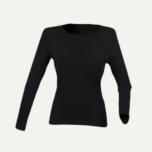 SF Clothing Ladies Feel Good Long Sleeve Stretch T-Shirt Thumbnail