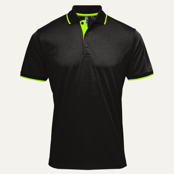 Premier Contrast Coolchecker® Piqué Polo Shirt Thumbnail