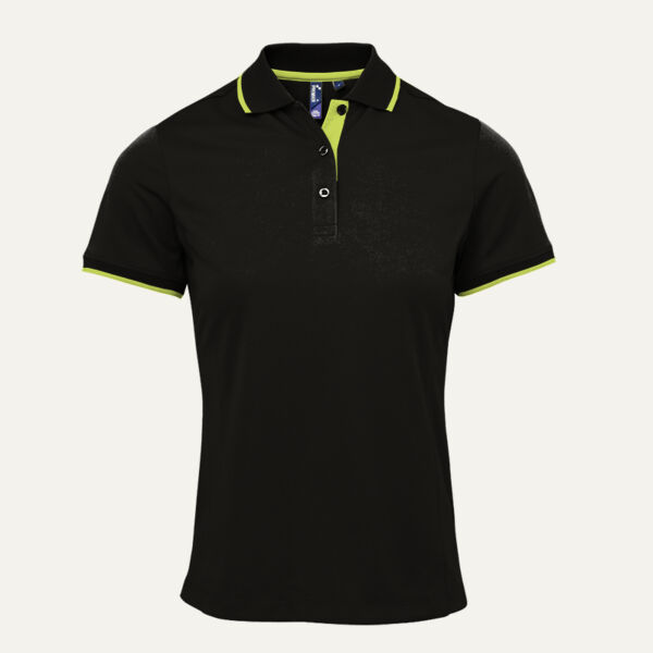 Premier Ladies Contrast Coolchecker® Piqué Polo Shirt Thumbnail