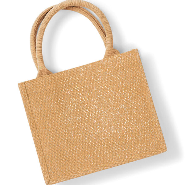 Shimmer jute mini gift bag Thumbnail