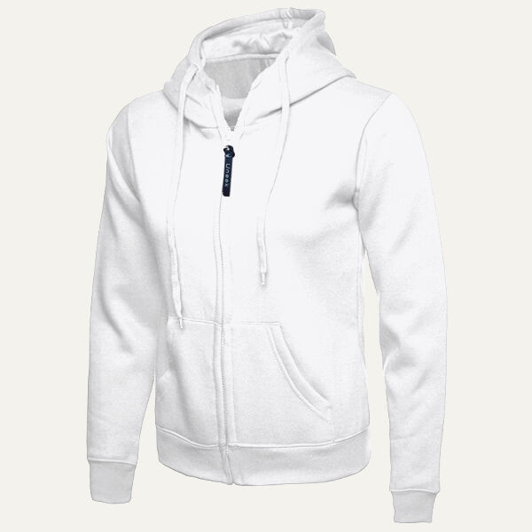 Ladies Classic Full Zip Hooded Sweatshirt Thumbnail