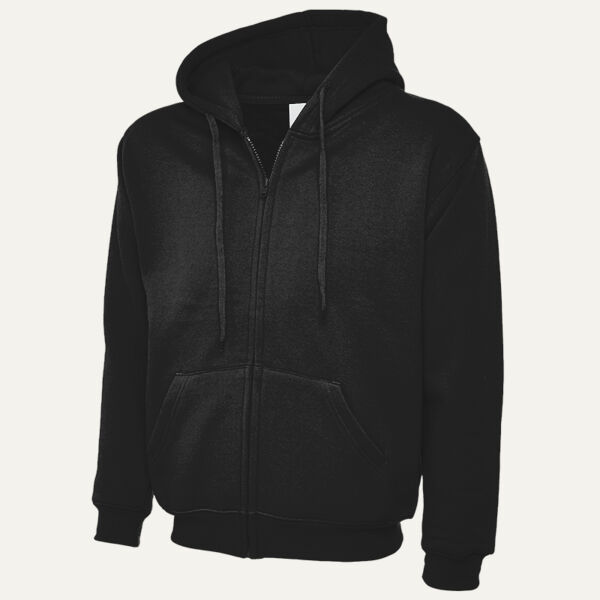 Adults Classic Full Zip Hooded Sweatshirt Thumbnail
