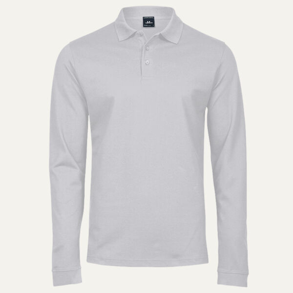Tee Jays Luxury Stretch Long Sleeve Polo Shirt Thumbnail