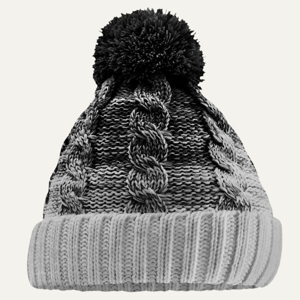 Beechfield Ombré Pom Pom Beanie Thumbnail