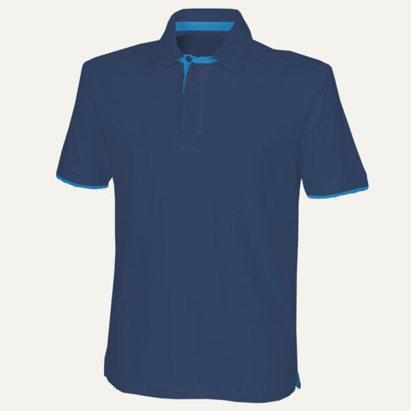 Front Row Contrast Cotton Piqué Polo Shirt Thumbnail