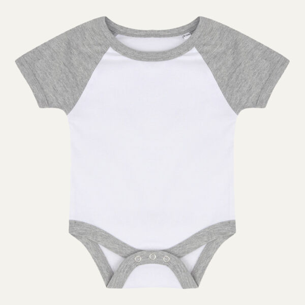 Larkwood Essential Short Sleeve Baby Baseball Bodysuit Thumbnail