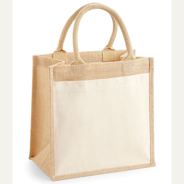 Westford Mill Pocket Jute Midi Tote Bag Thumbnail