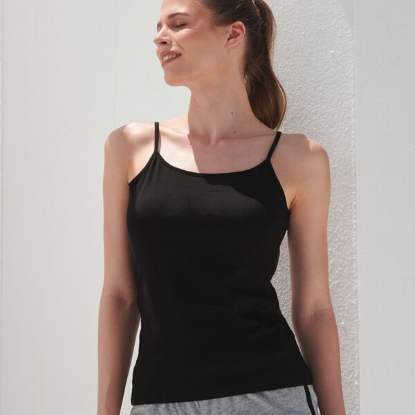 SF Clothing Ladies Feel Good Stretch Spaghetti Vest Thumbnail