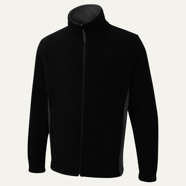 Two Tone Full Zip Fleece Jacket Thumbnail