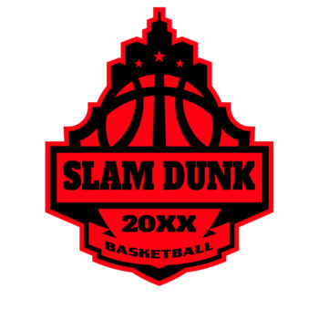SLAM DUNK Basketball Logo Template Thumbnail
