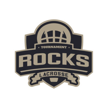 Rocks Tournament Lacrosse Logo Template Thumbnail