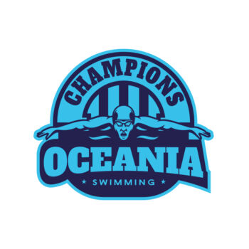 Oceania Champions Swimming logo template Thumbnail