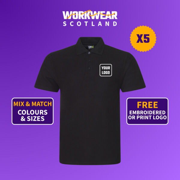 Get 5 Pro RTX RX101 polos for just £14.90 each  (Inc VAT)  - £74.50  Thumbnail